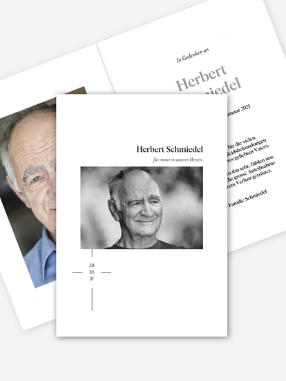 Trauerdanksagung Ewiger Segen