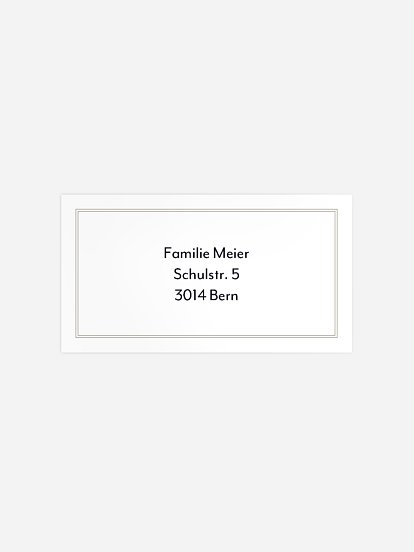 Empfängeraufkleber Trauer Schweigen