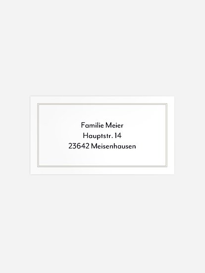 Empfängeraufkleber Trauer Schweigen