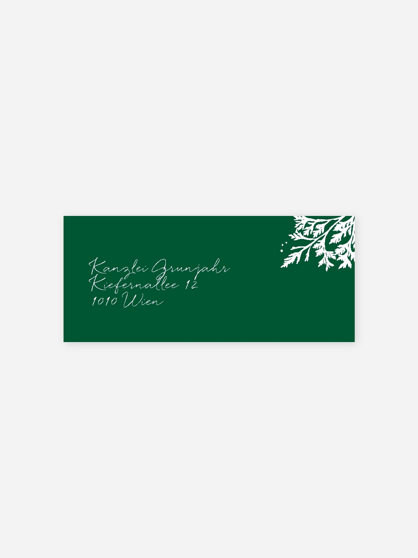 Absenderaufkleber geschäftl. Weihnachten Decent Greetings
