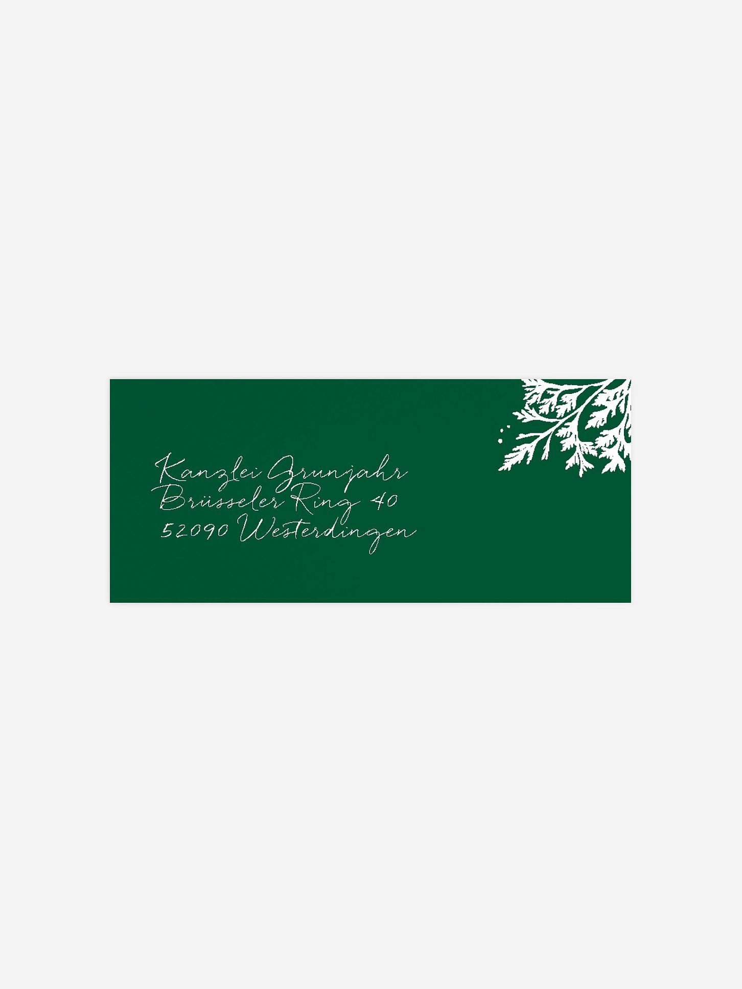 Absenderaufkleber geschäftl. Weihnachten Decent Greetings