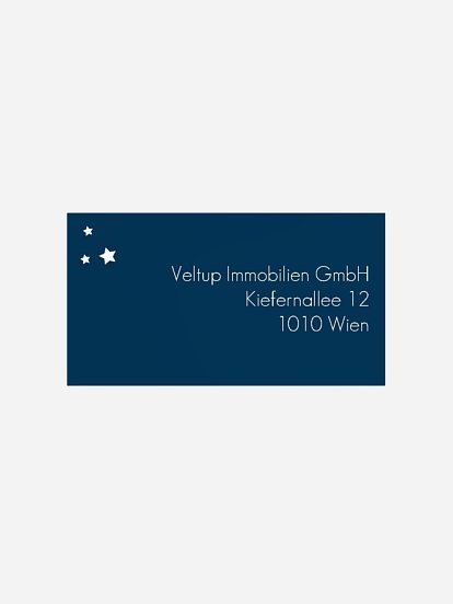 Empfängeraufkleber geschäftl. Weihnachten Funkelnde Nacht (gestanzt)