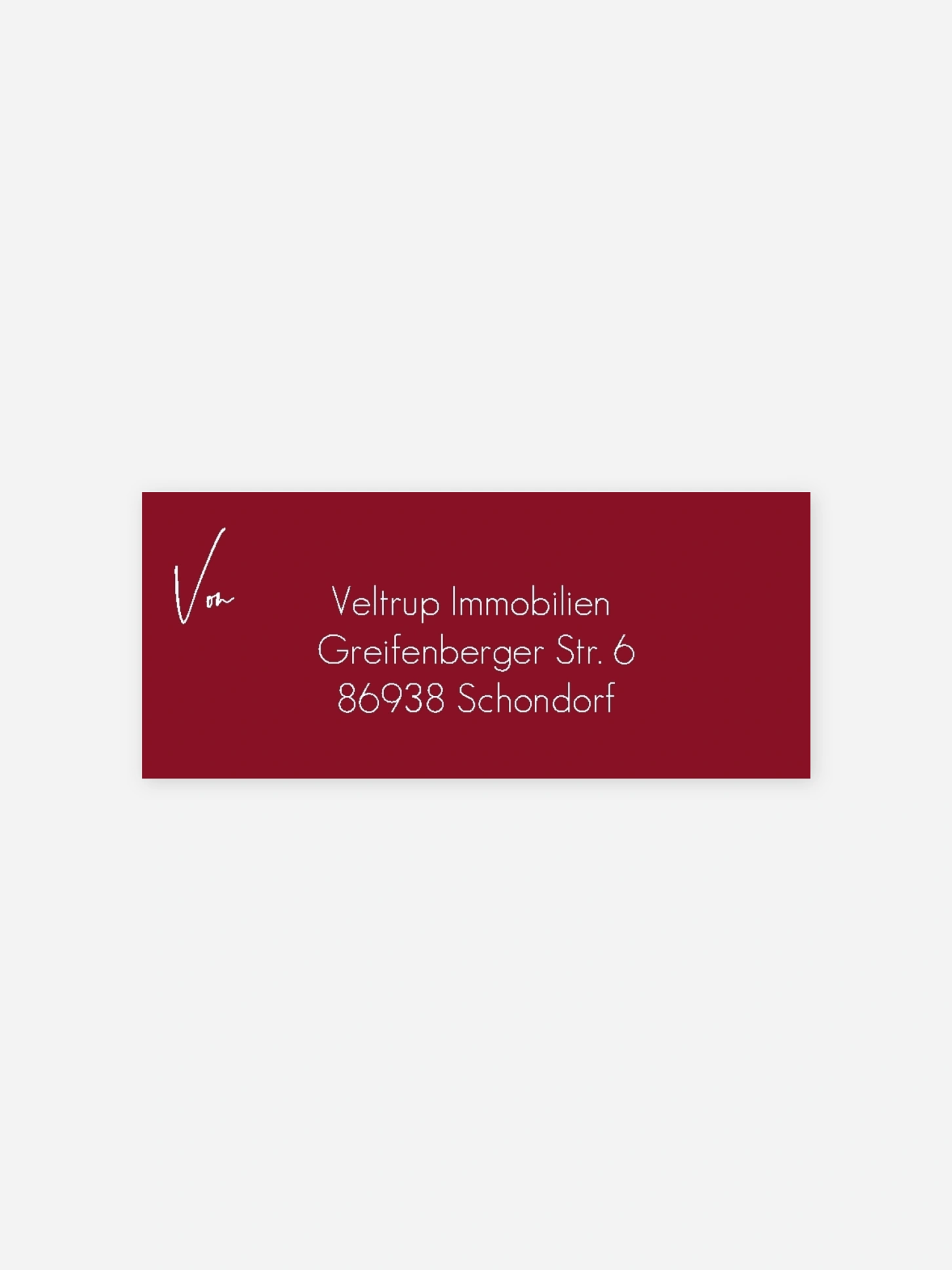 Absenderaufkleber geschäftl. Weihnachten Sternenschein (gestanzt)