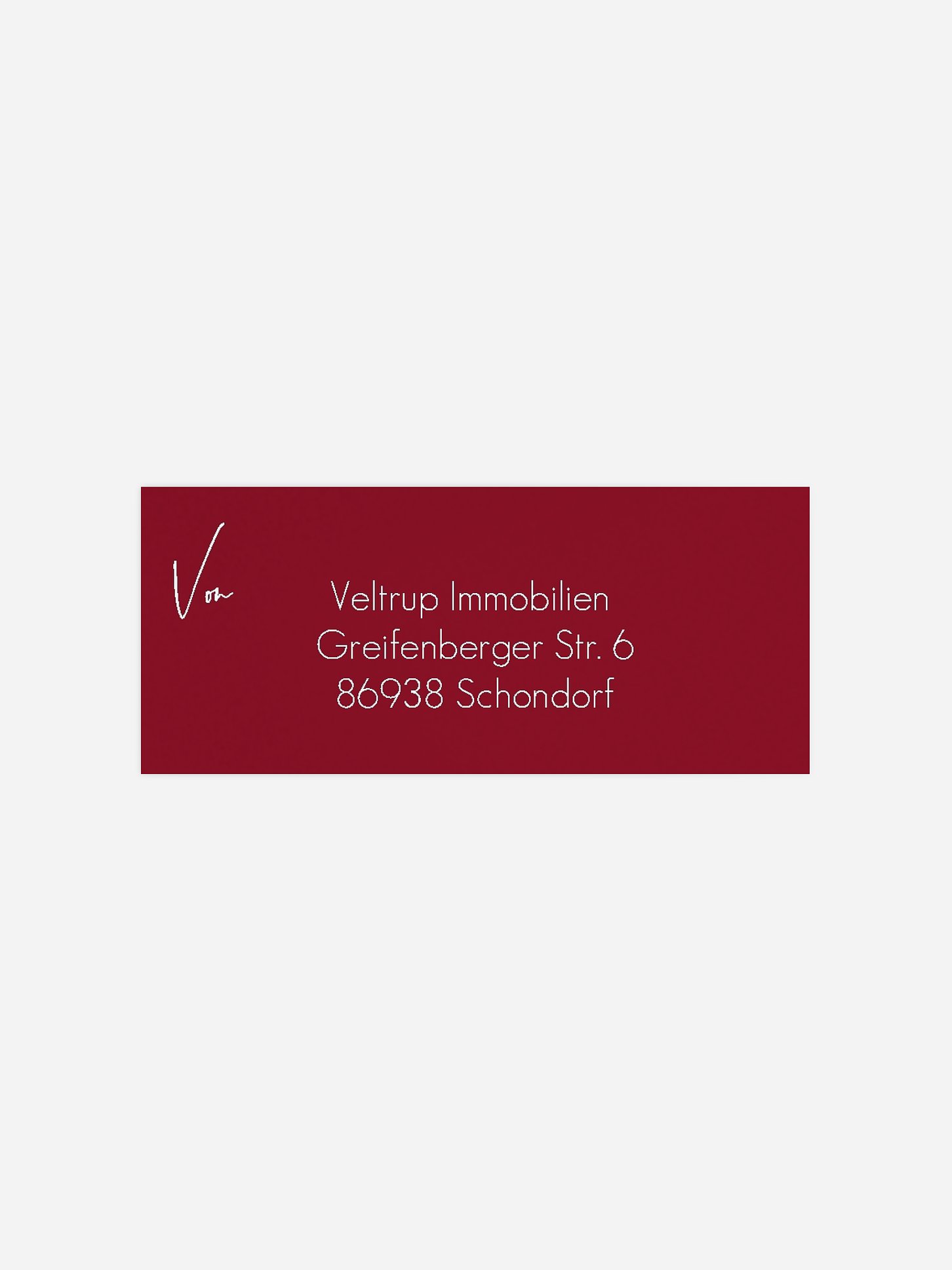 Absenderaufkleber geschäftl. Weihnachten Sternenschein (gestanzt)