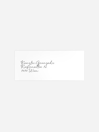 Absenderaufkleber geschäftl. Weihnachten Graceful Christmas Kraftpapier