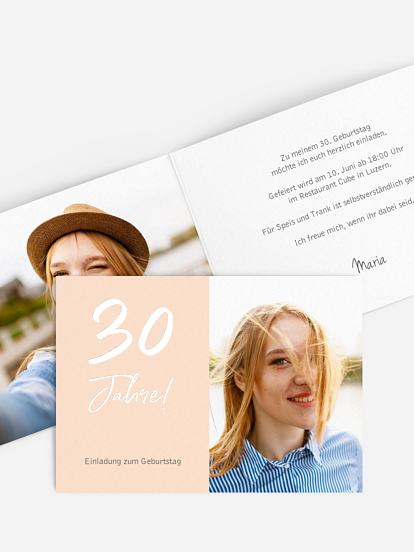 Einladung 30. Geburtstag Mein Jahr