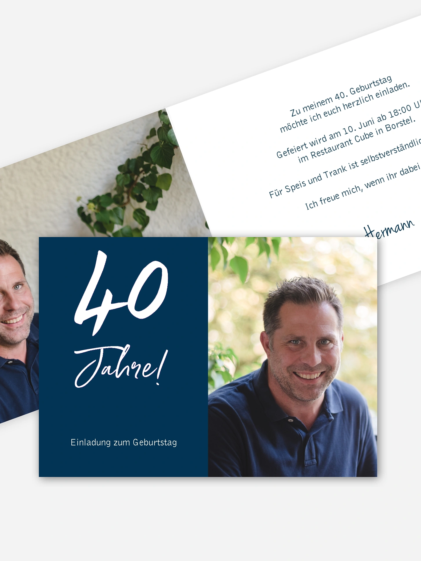 Einladung 40. Geburtstag Mein Jahr
