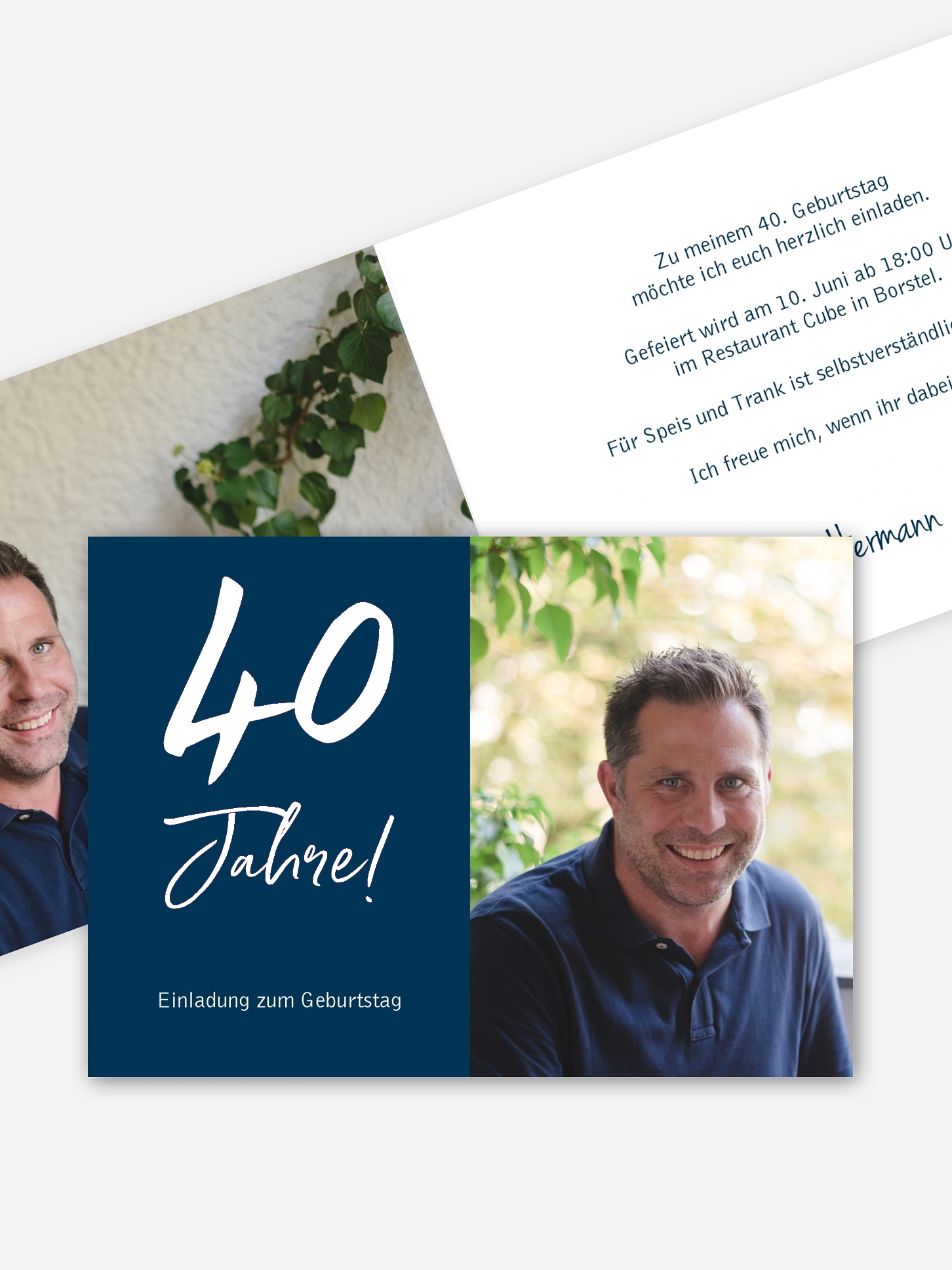 Einladung 40. Geburtstag Mein Jahr