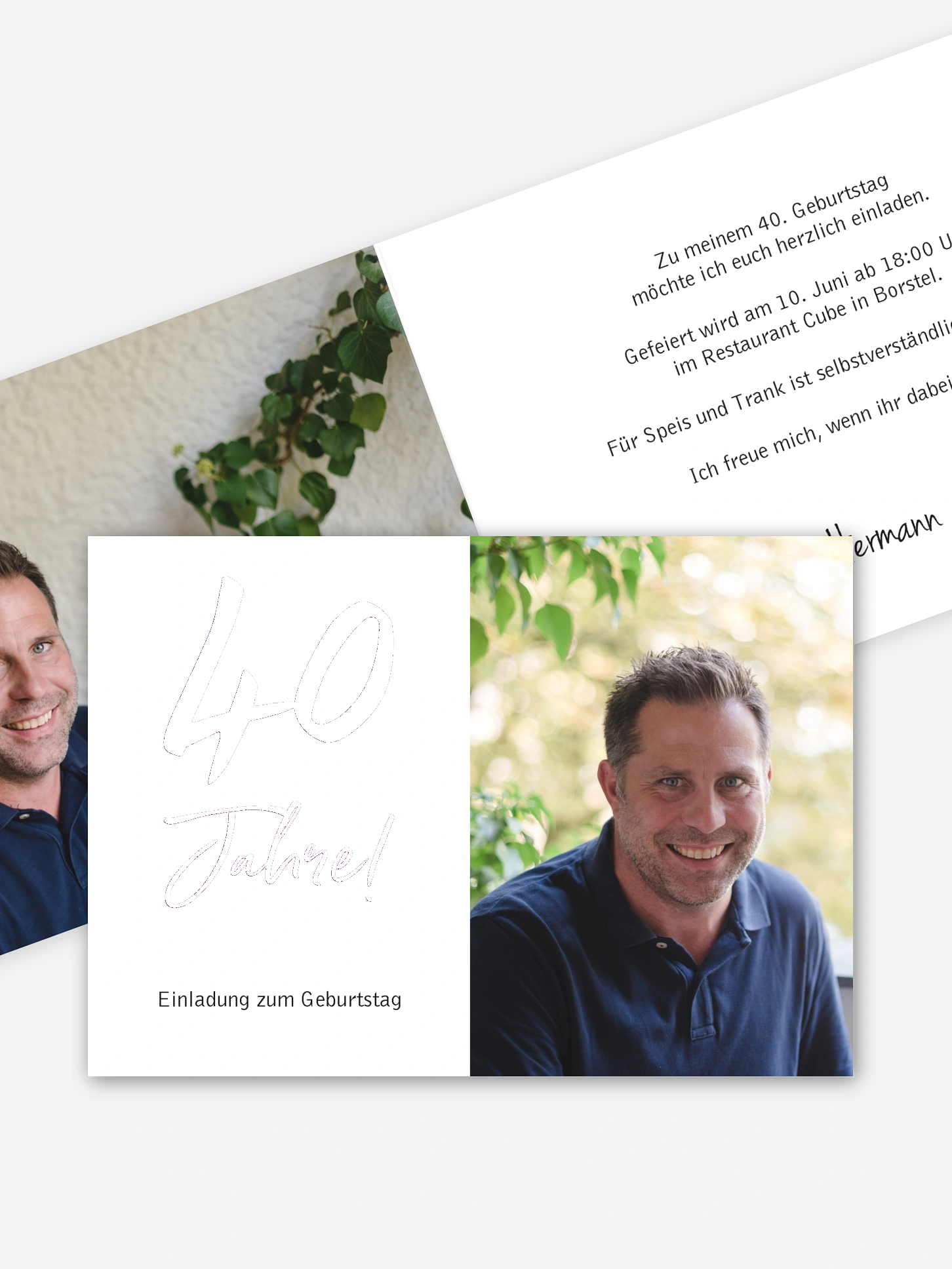 Einladung 40. Geburtstag Mein Jahr