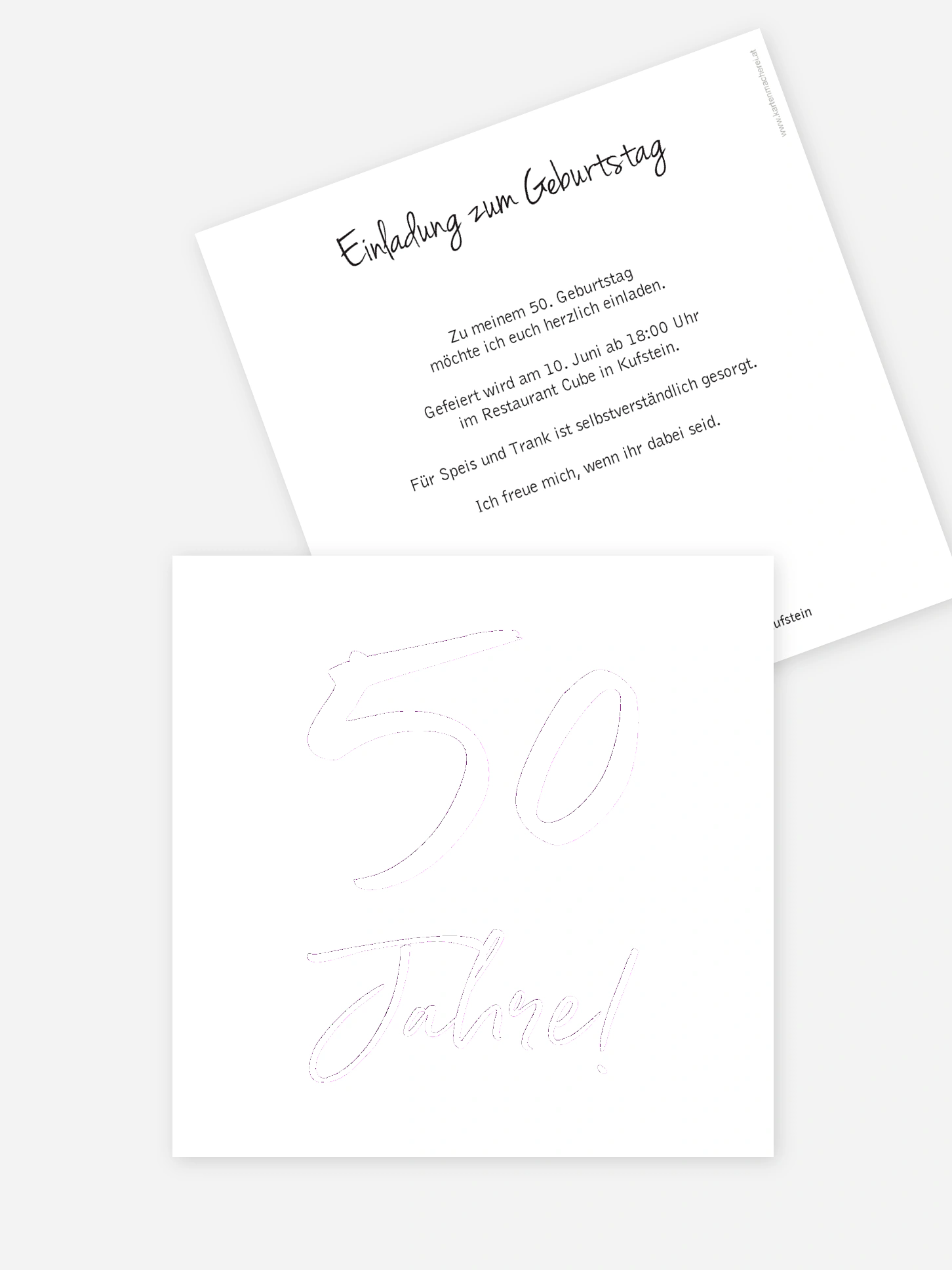 Einladung 50. Geburtstag Mein Jahr