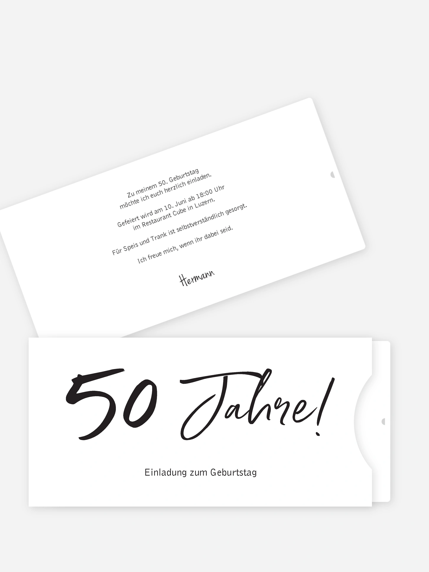Einladung 50. Geburtstag Mein Jahr