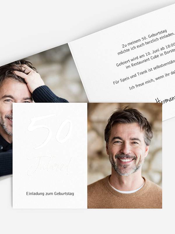 Einladung 50. Geburtstag Mein Jahr
