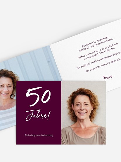 Einladung 50. Geburtstag Mein Jahr