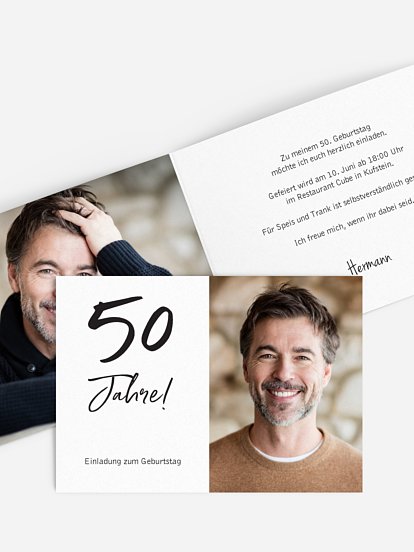 Einladung 50. Geburtstag Mein Jahr