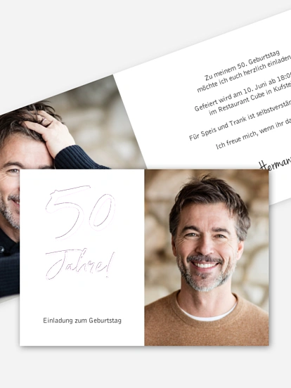 Einladung 50. Geburtstag Mein Jahr