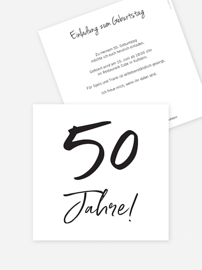 Einladung 50. Geburtstag Mein Jahr