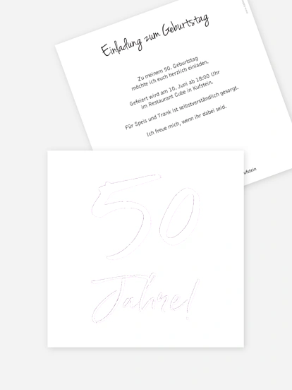 Einladung 50. Geburtstag Mein Jahr
