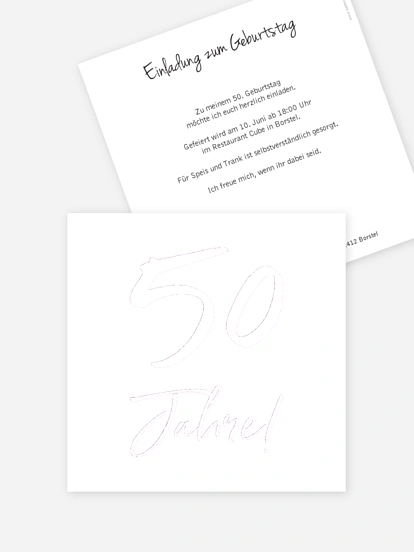 Einladung 50. Geburtstag Mein Jahr