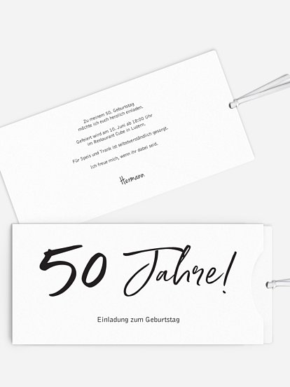 Einladung 50. Geburtstag Mein Jahr