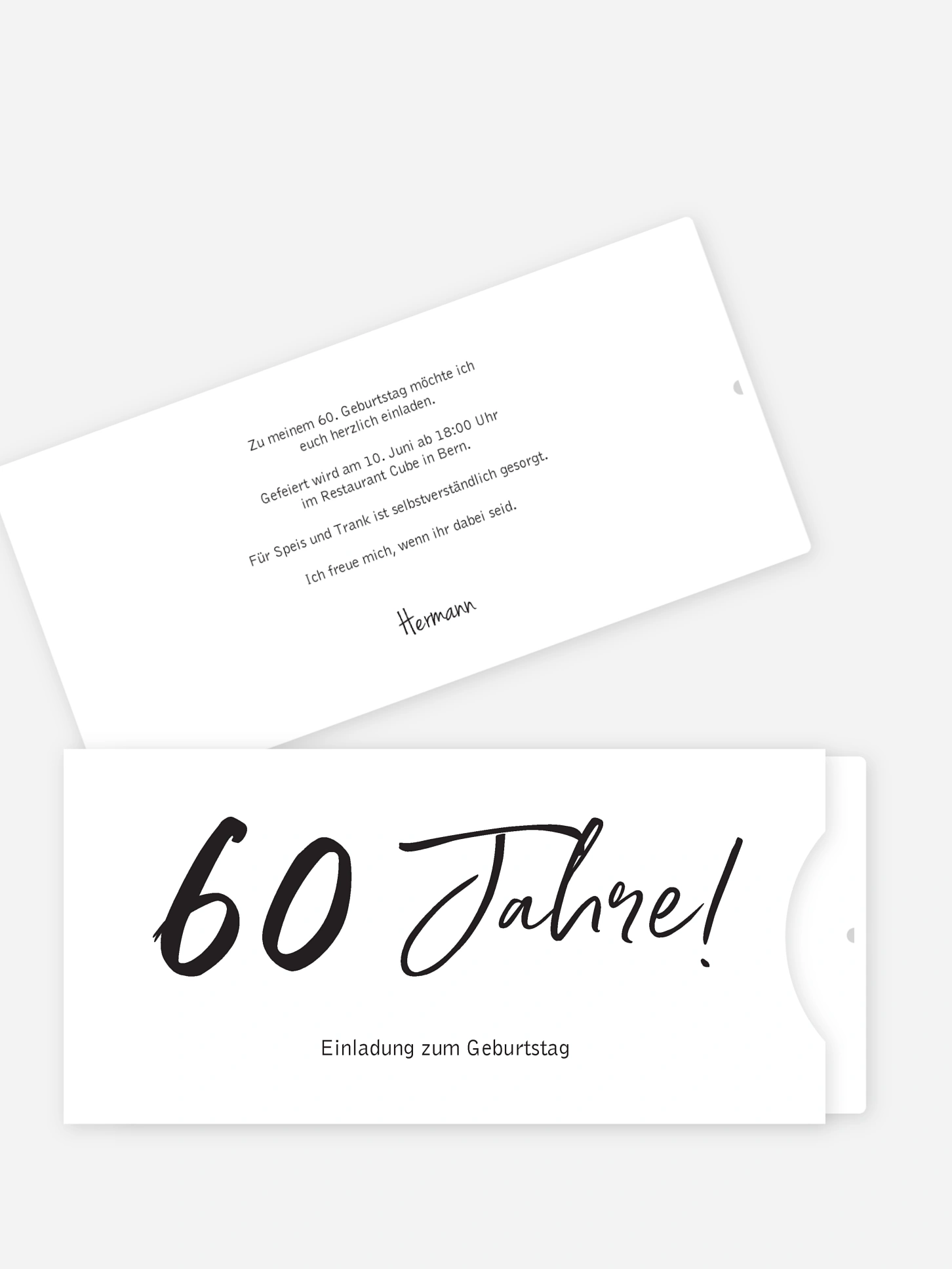 Einladung 60. Geburtstag Mein Jahr