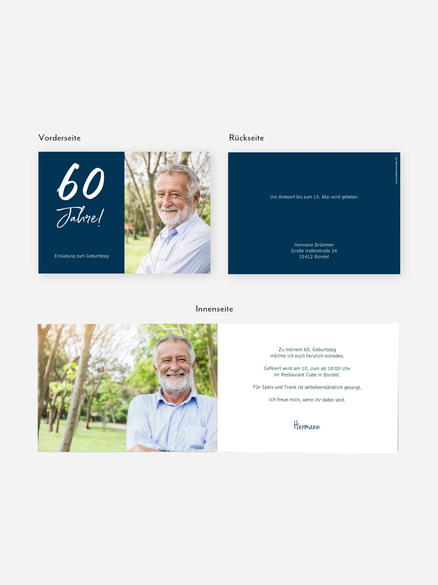 Einladung 60. Geburtstag Mein Jahr