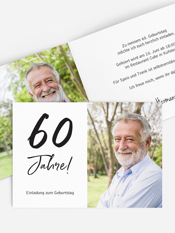 Einladung 60. Geburtstag Mein Jahr
