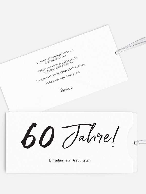 Einladung 60. Geburtstag Mein Jahr