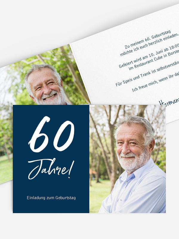 Einladung 60. Geburtstag Mein Jahr
