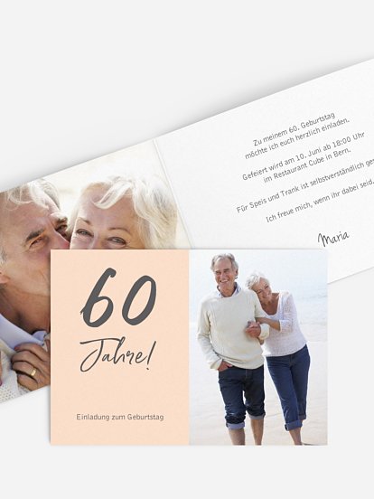 Einladung 60. Geburtstag Mein Jahr