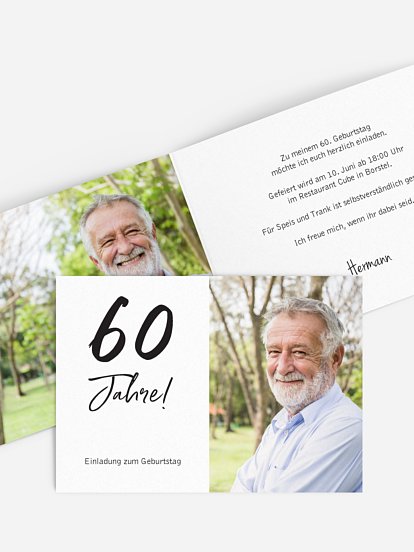 Einladung 60. Geburtstag Mein Jahr