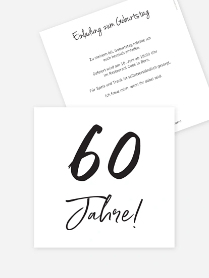 Einladung 60. Geburtstag Mein Jahr