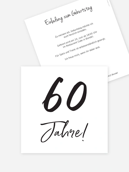 Einladung 60. Geburtstag Mein Jahr