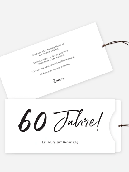 Einladung 60. Geburtstag Mein Jahr
