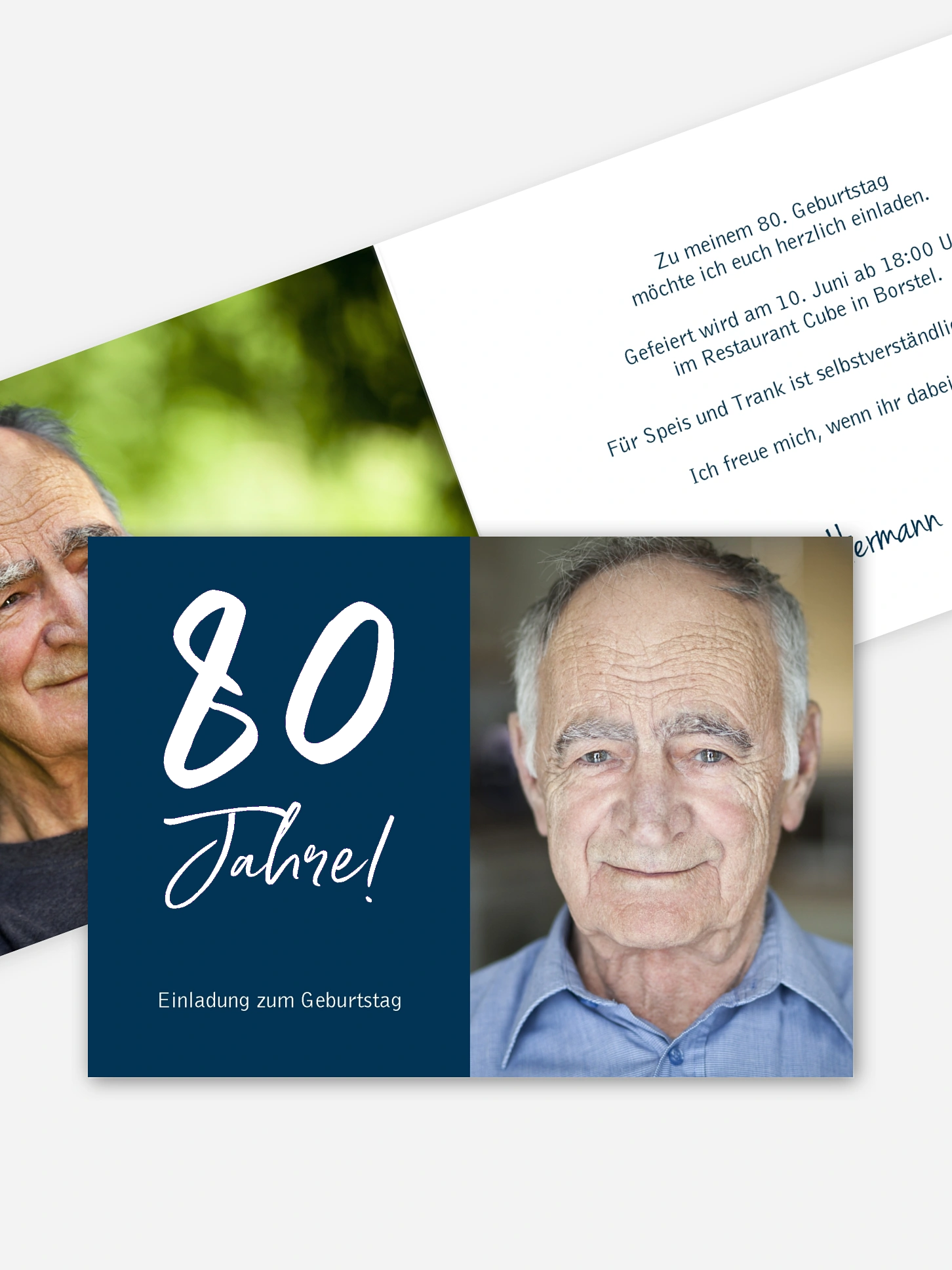 Einladung 80. Geburtstag Mein Jahr
