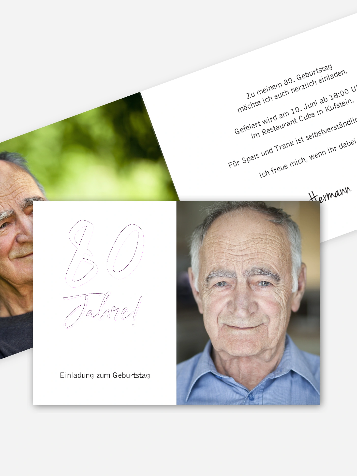 Einladung 80. Geburtstag Mein Jahr