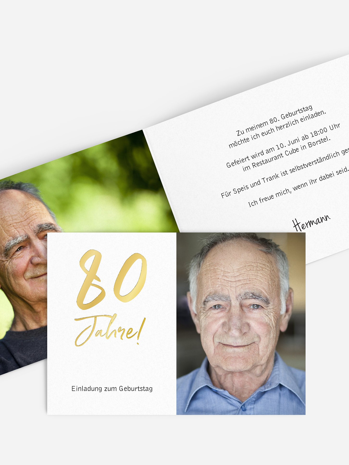 Einladung 80. Geburtstag Mein Jahr