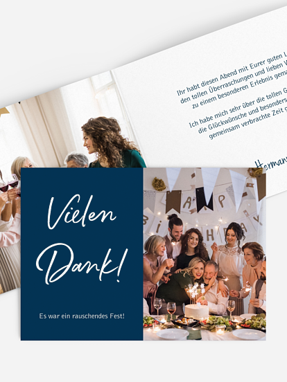 Dankeskarte Geburtstag Mein Jahr