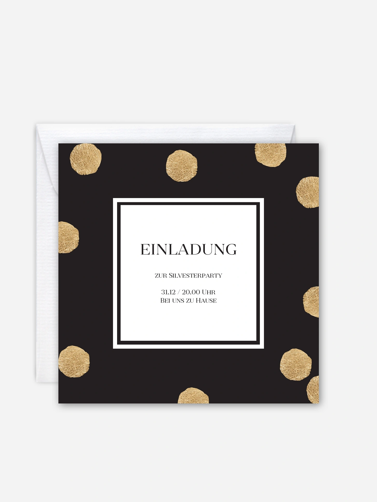 Partyeinladung Sparkling Dots