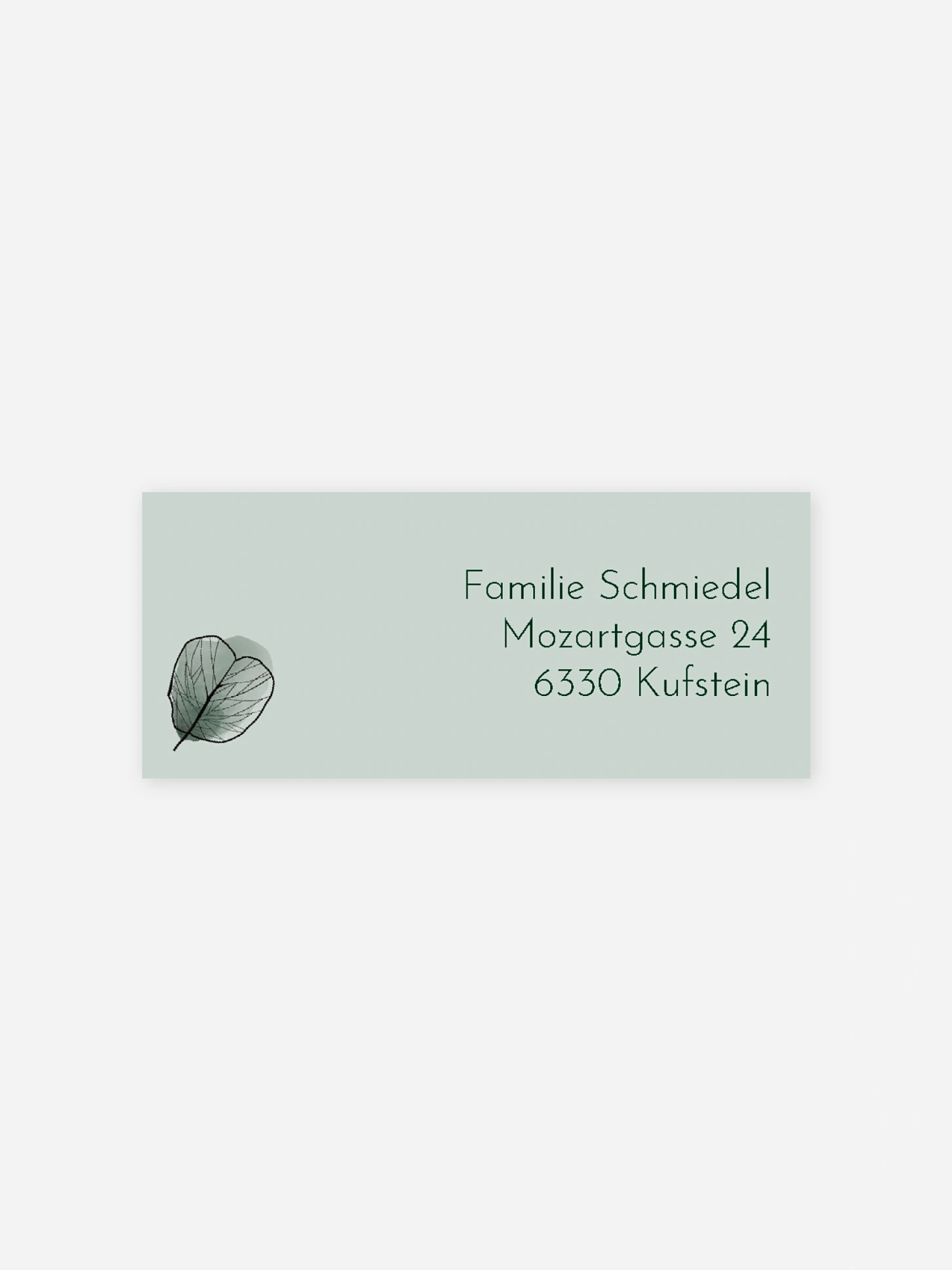 Absenderaufkleber Trauer Sonne des Lebens