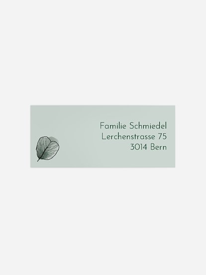 Absenderaufkleber Trauer Sonne des Lebens