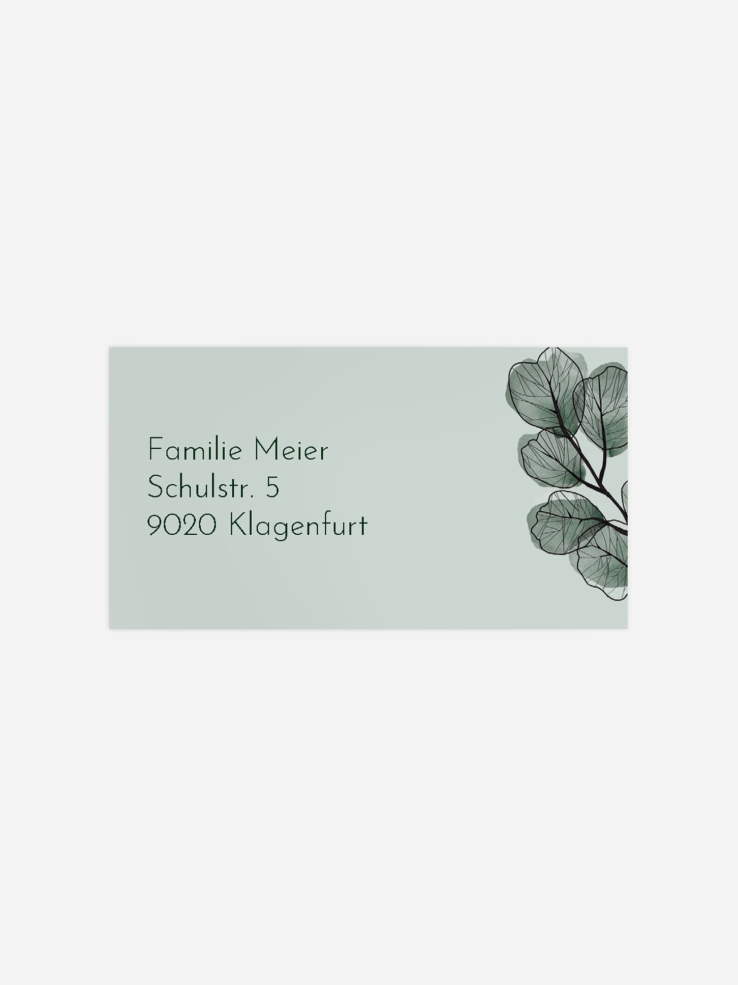 Empfängeraufkleber Trauer Sonne des Lebens