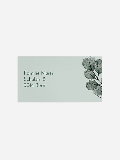 Empfängeraufkleber Trauer Sonne des Lebens