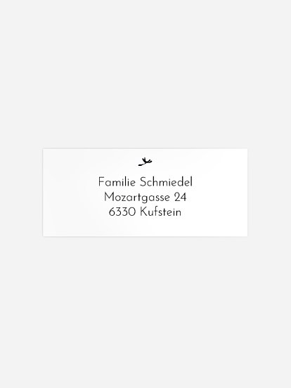 Absenderaufkleber Trauer Löwenzahn