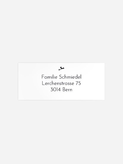 Absenderaufkleber Trauer Löwenzahn