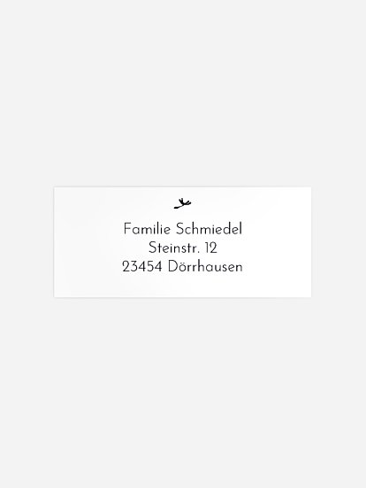 Absenderaufkleber Trauer Löwenzahn