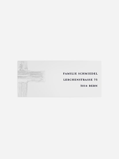 Absenderaufkleber Trauer Andächtig