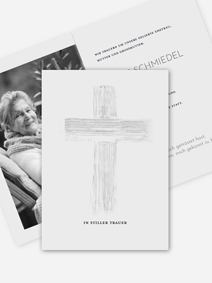 Trauerkarte Andächtig