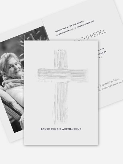 Trauerdanksagung Andächtig