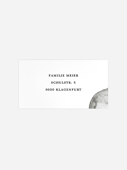 Empfängeraufkleber Trauer Spuren der Liebe