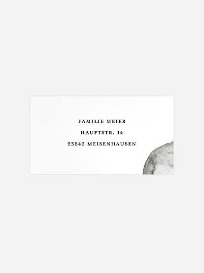 Empfängeraufkleber Trauer Spuren der Liebe